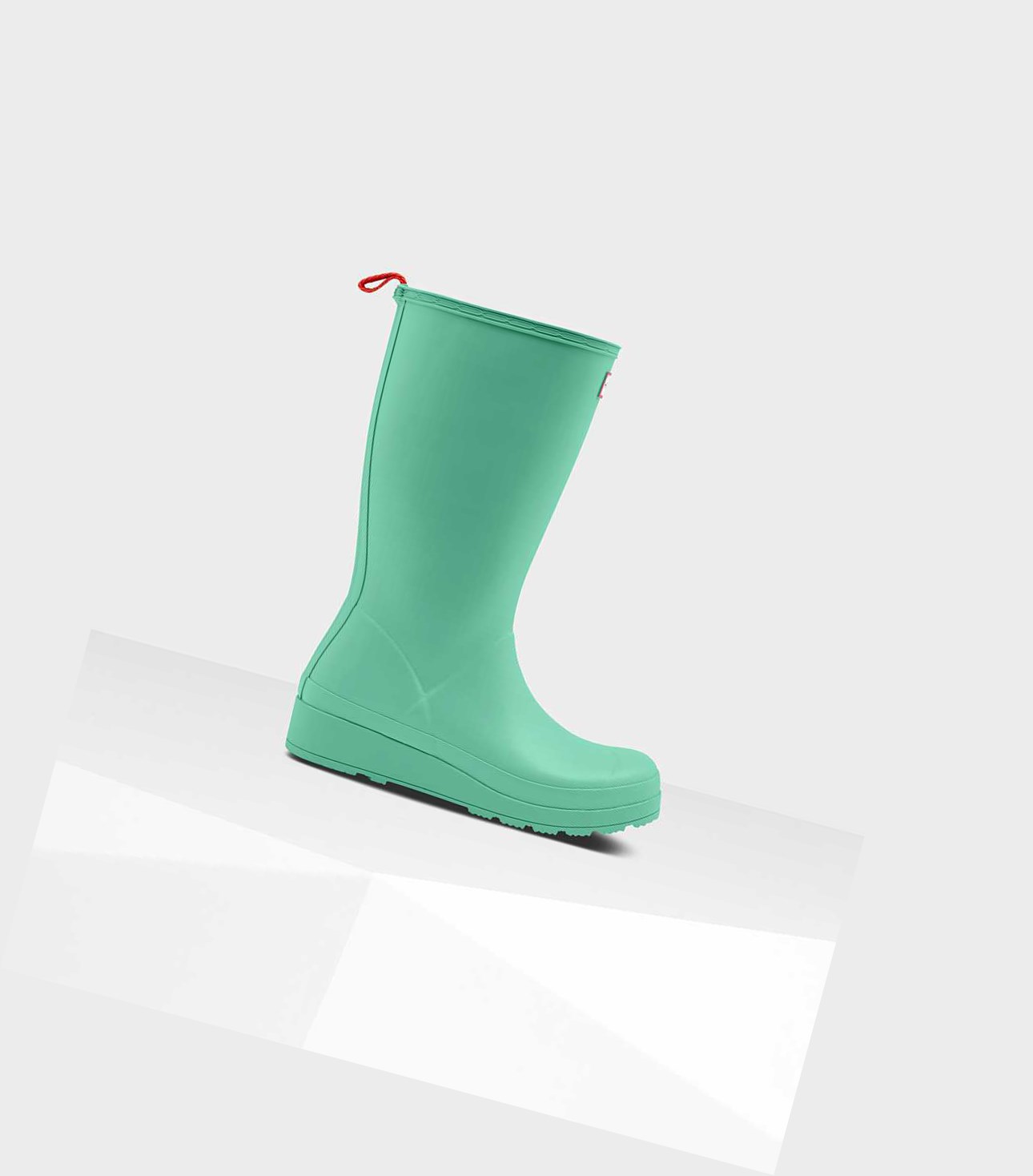 Wysokie Buty Damskie Hunter Original Play Wellington Zielone | 730OXJIMU