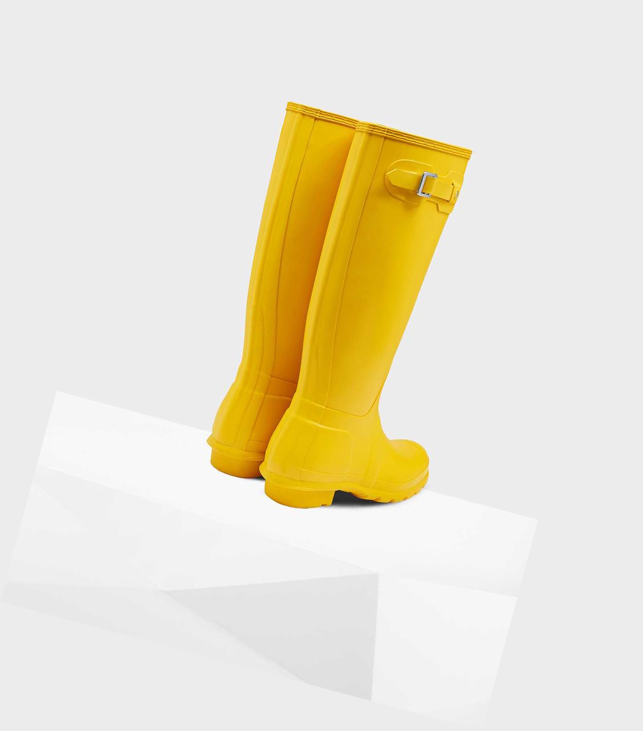 Wysokie Buty Damskie Hunter Original Wellington Żółte | 041YMSIPF