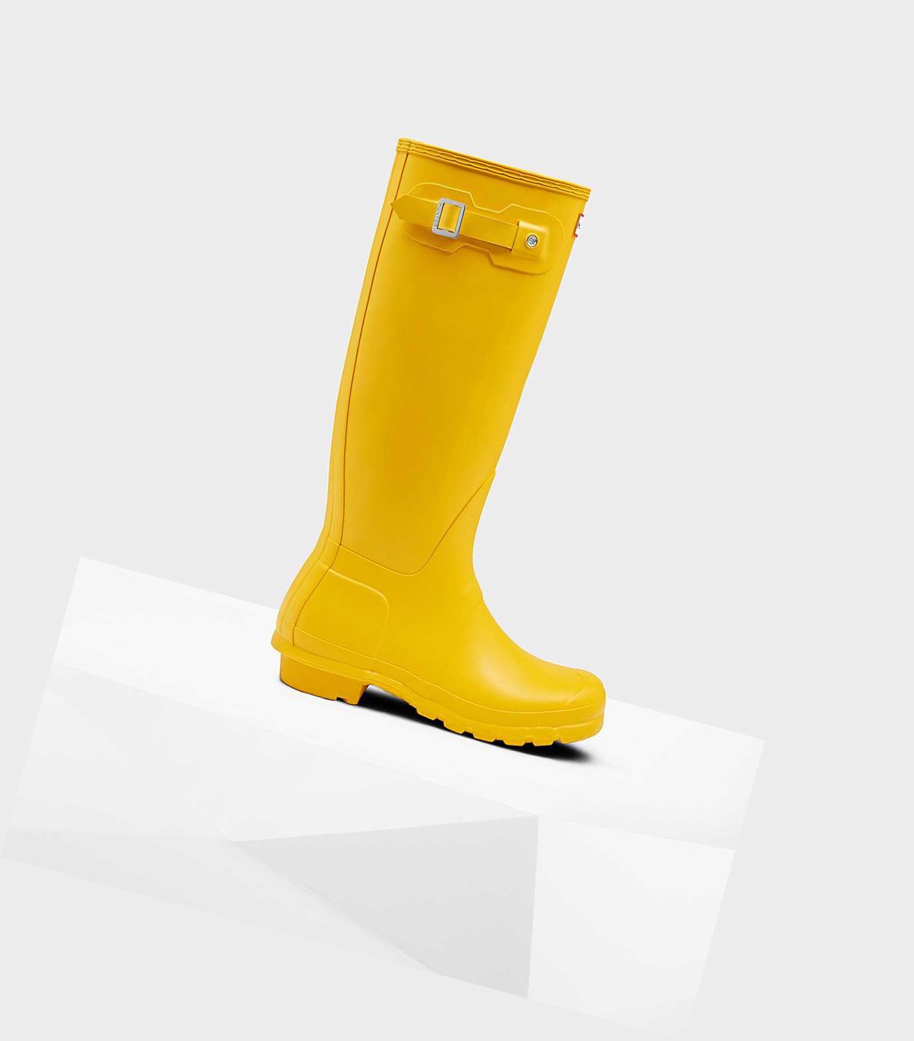 Wysokie Buty Damskie Hunter Original Wellington Żółte | 041YMSIPF