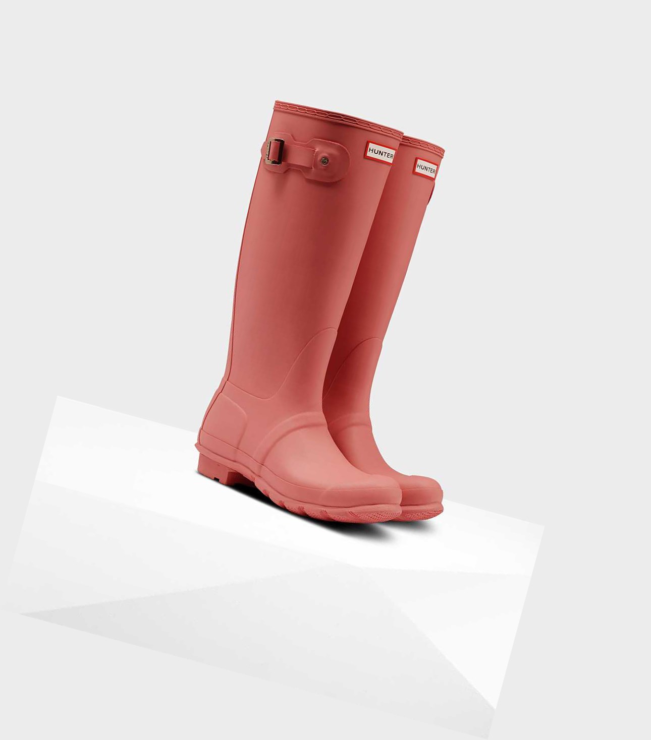 Wysokie Buty Damskie Hunter Original Wellington Różowe | 159ICOXNZ