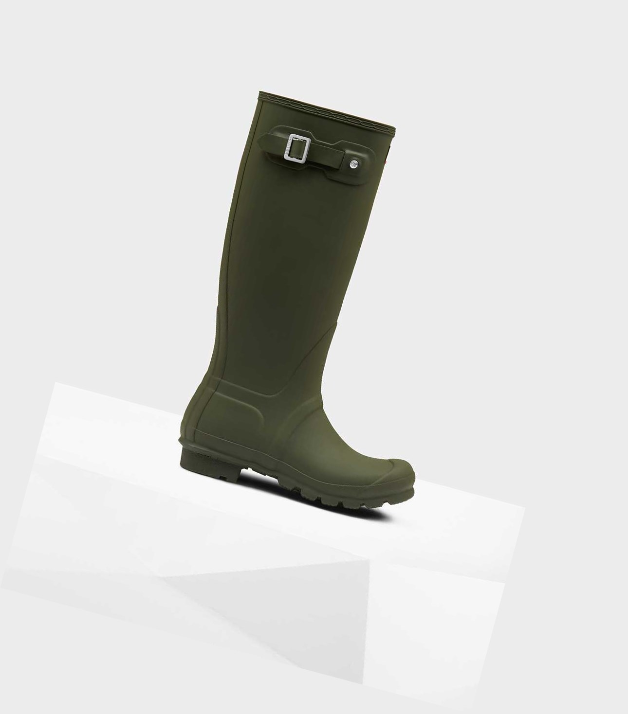 Wysokie Buty Damskie Hunter Original Wellington Zielone | 481QSDLJE