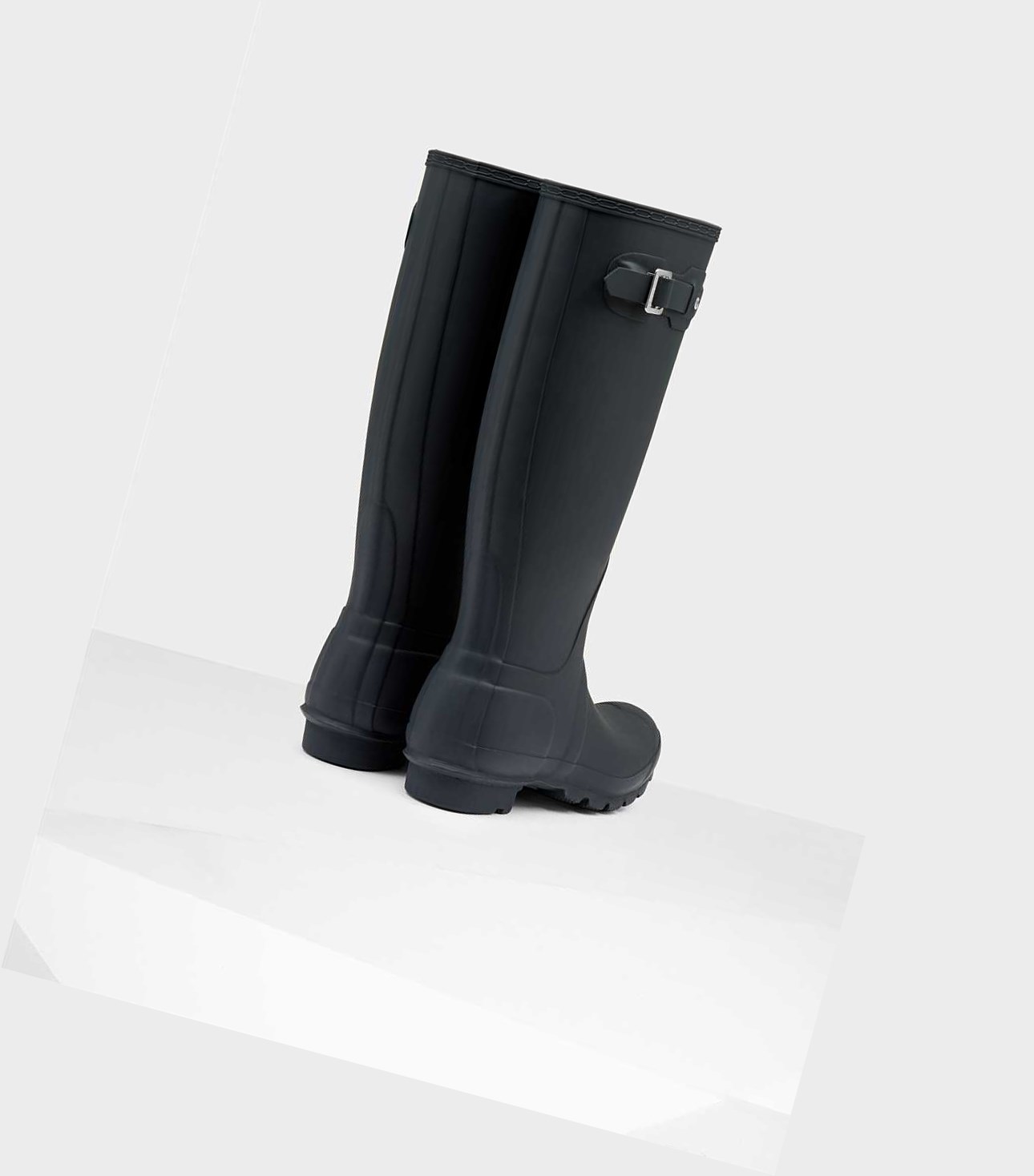 Wysokie Buty Damskie Hunter Original Wellington Granatowe | 534GTLFQB
