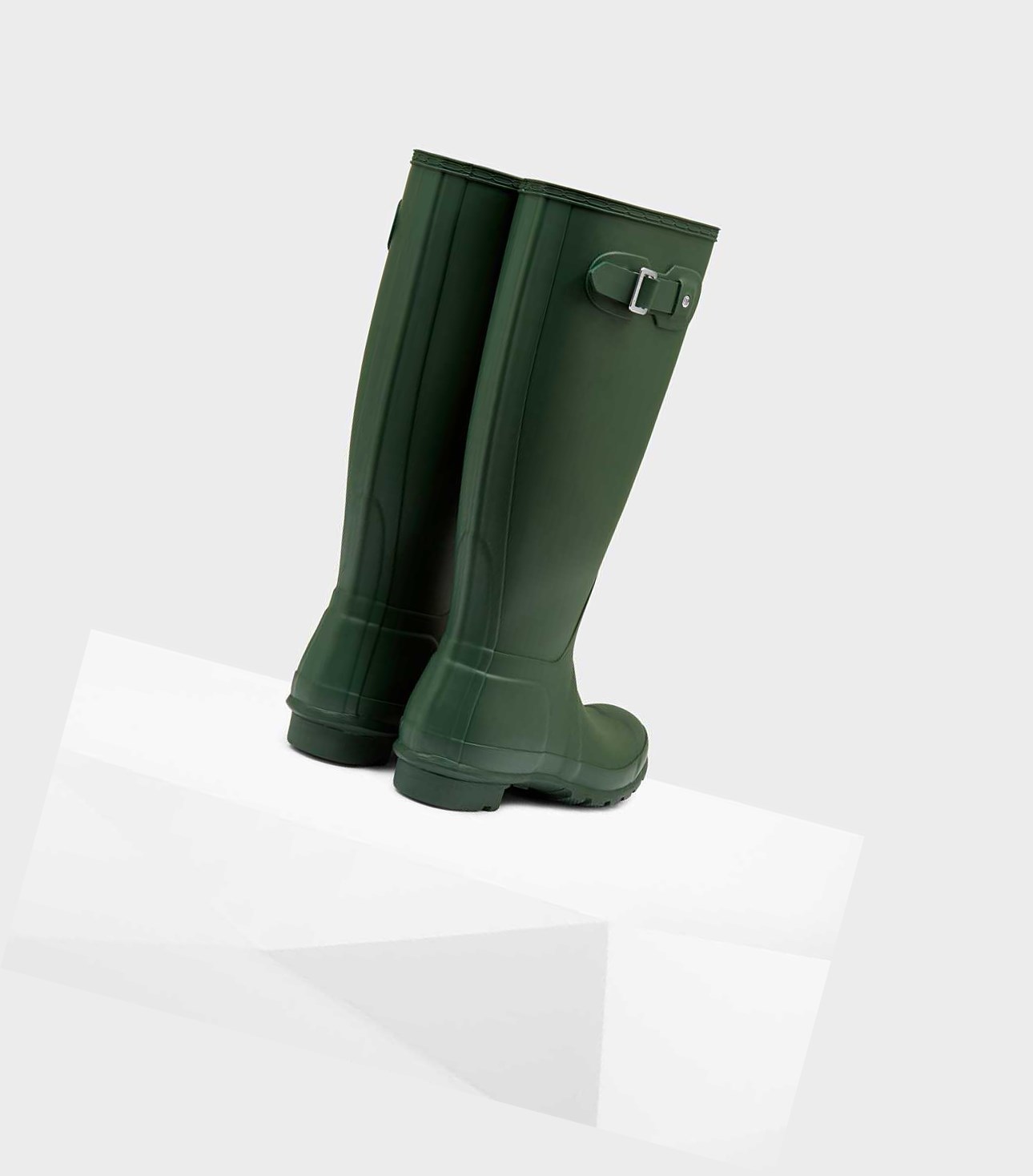Wysokie Buty Damskie Hunter Original Wellington Zielone | 572MCRDFP