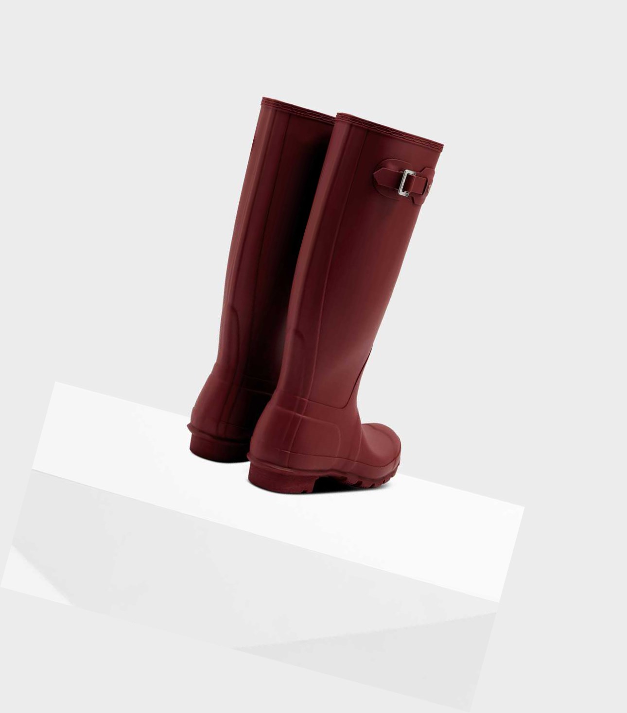 Wysokie Buty Damskie Hunter Original Wellington Czerwone | 701IDNYCB