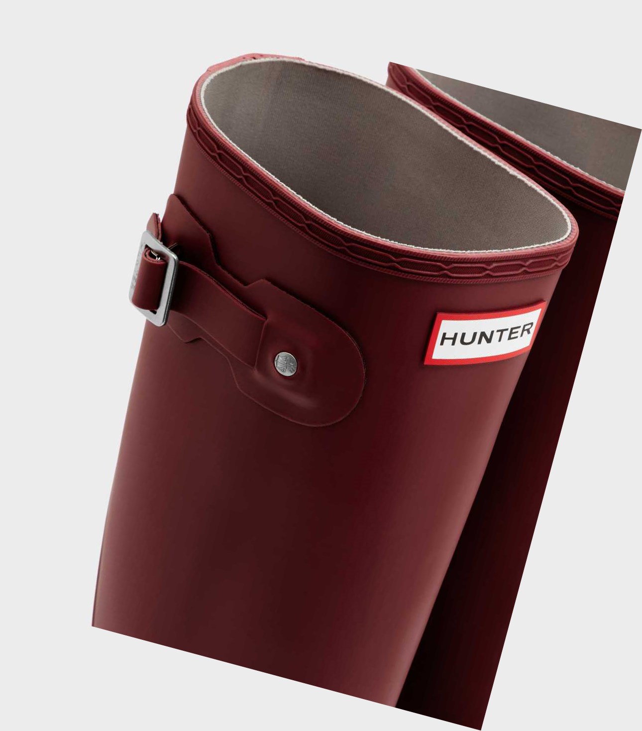 Wysokie Buty Damskie Hunter Original Wellington Czerwone | 701IDNYCB
