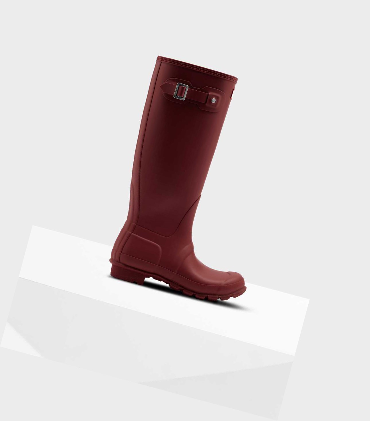 Wysokie Buty Damskie Hunter Original Wellington Czerwone | 701IDNYCB