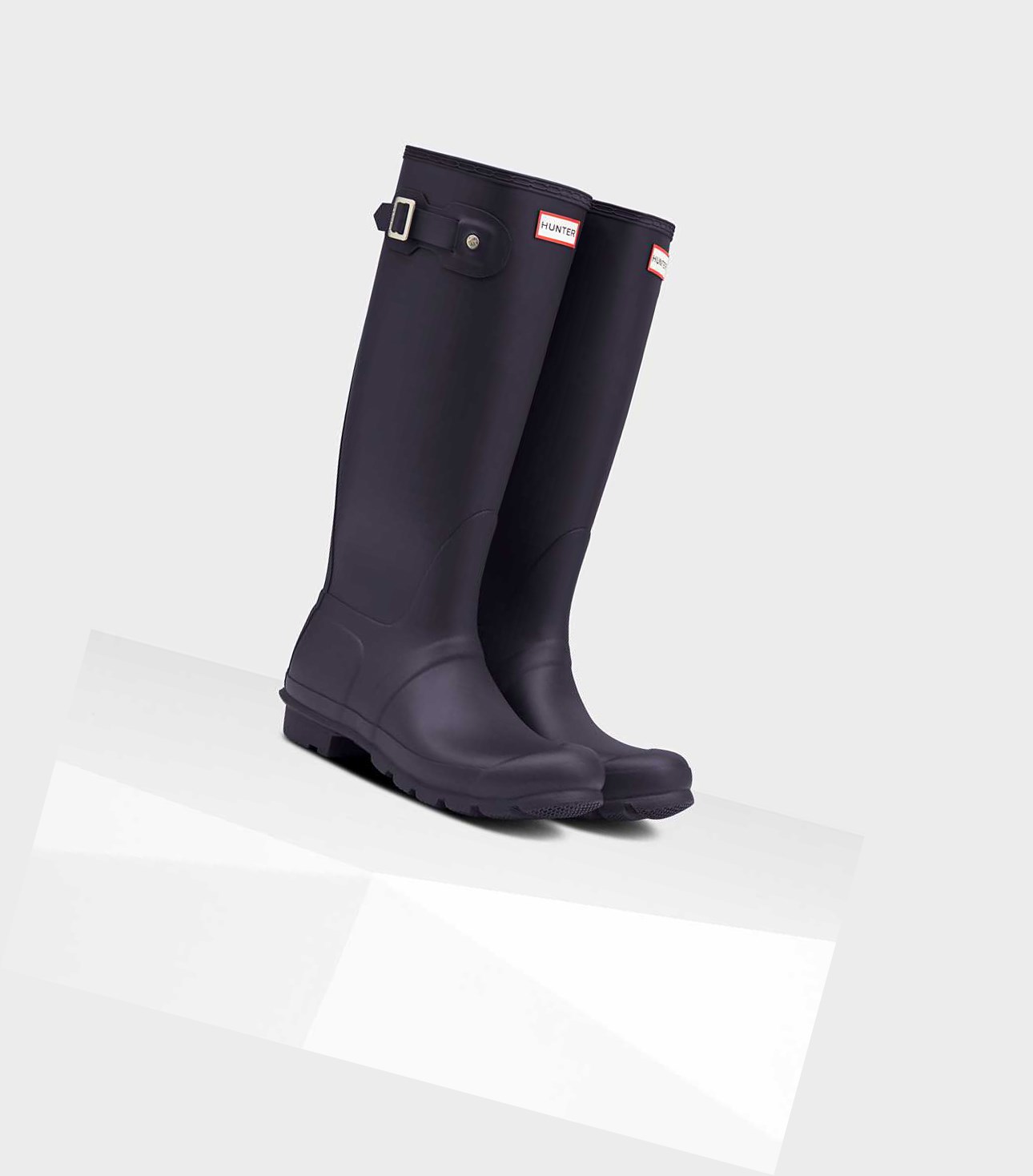 Wysokie Buty Damskie Hunter Original Wellington Fioletowe | 712MAEWPT
