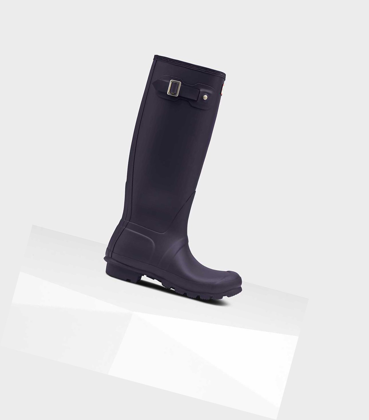 Wysokie Buty Damskie Hunter Original Wellington Fioletowe | 712MAEWPT
