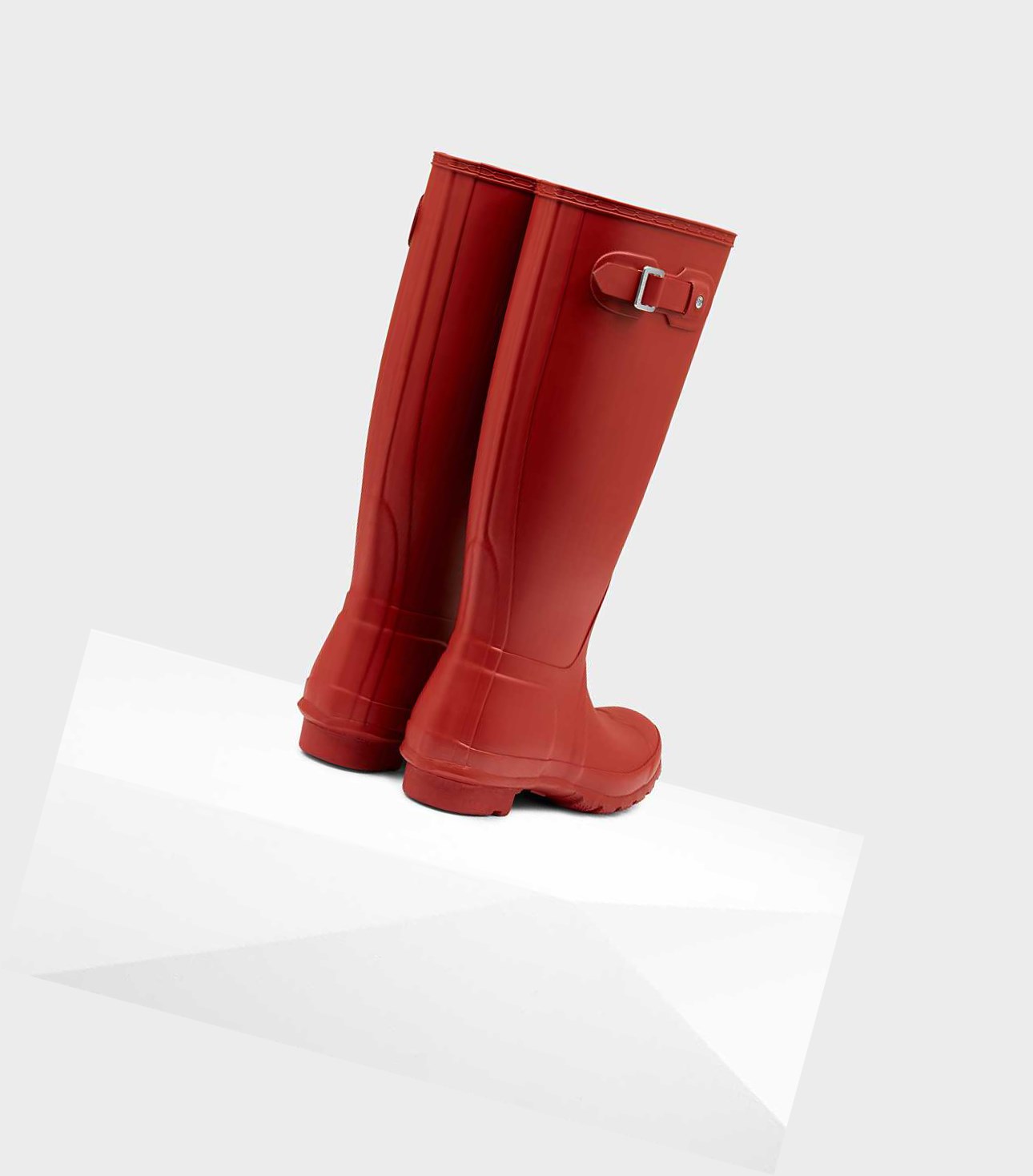 Wysokie Buty Damskie Hunter Original Wellington Czerwone | 781RQHVOP