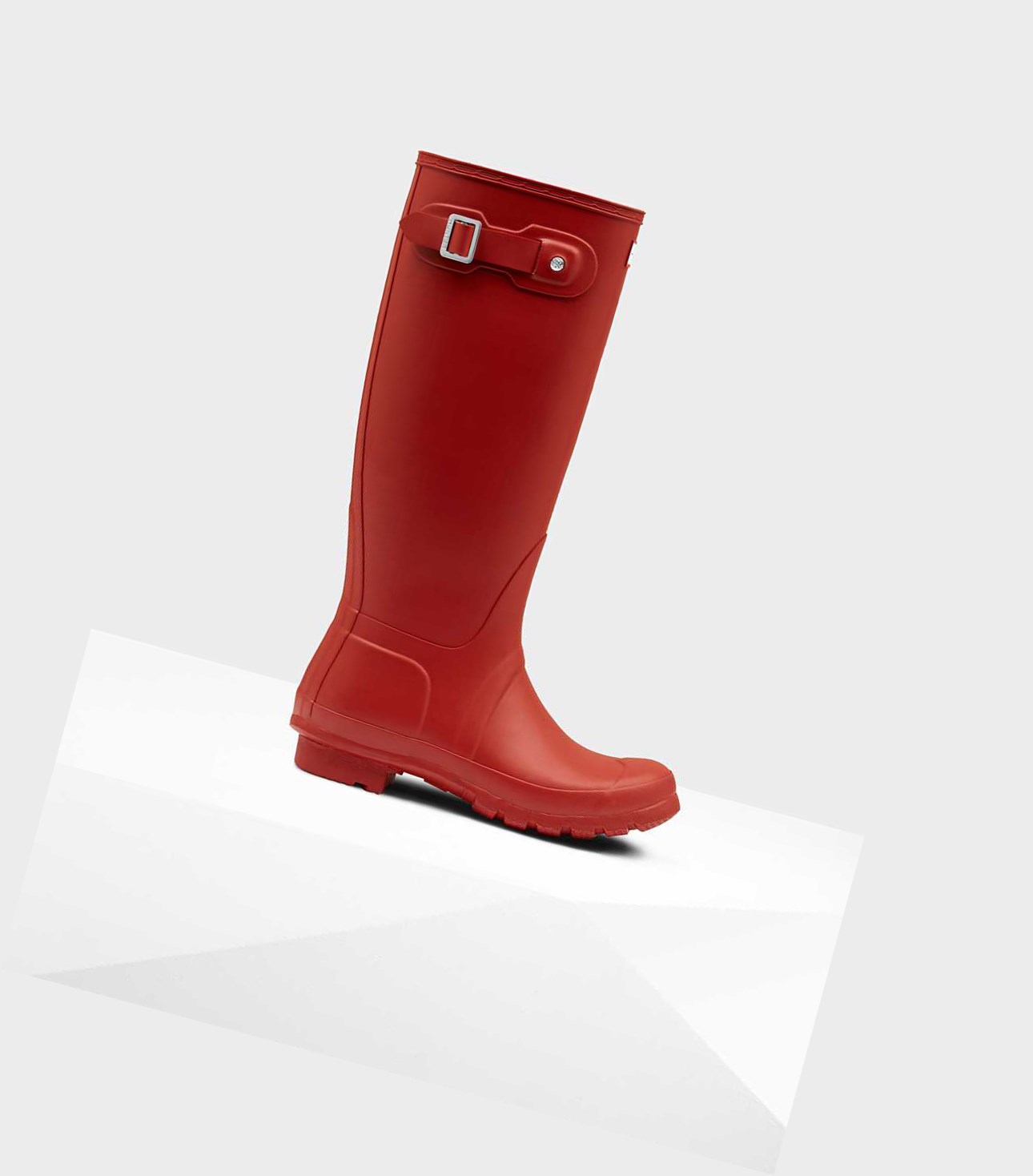 Wysokie Buty Damskie Hunter Original Wellington Czerwone | 781RQHVOP