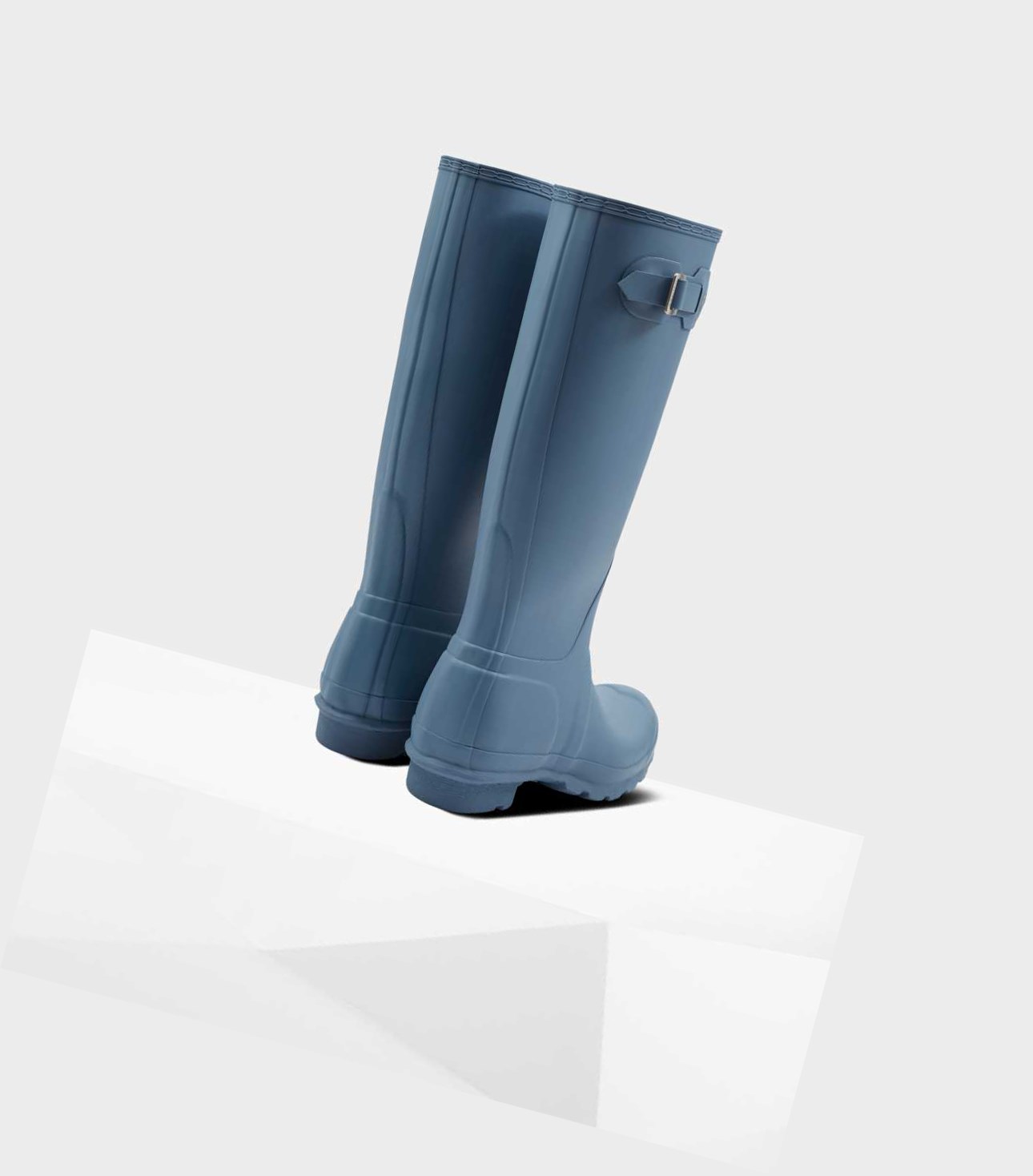 Wysokie Buty Damskie Hunter Original Wellington Niebieskie | 790SGADKH