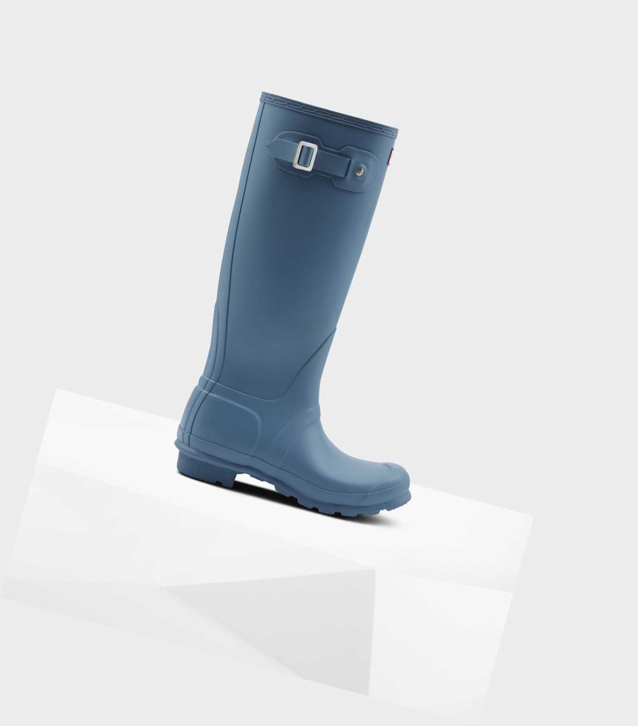 Wysokie Buty Damskie Hunter Original Wellington Niebieskie | 790SGADKH