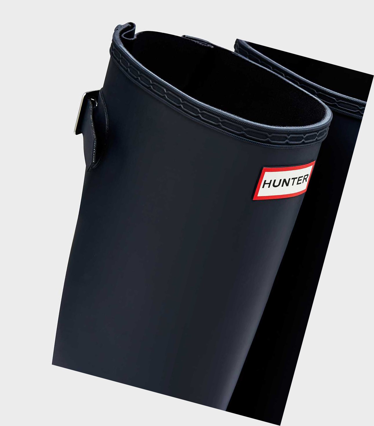 Wysokie Buty Damskie Hunter Original Wysokie Back Wellington Adjustable Granatowe | 018NXZKAI