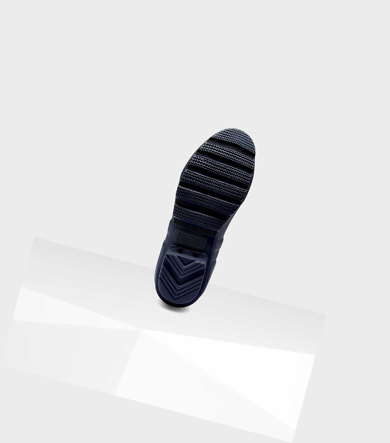 Wysokie Buty Damskie Hunter Original Wysokie Back Wellington Adjustable Granatowe | 018NXZKAI