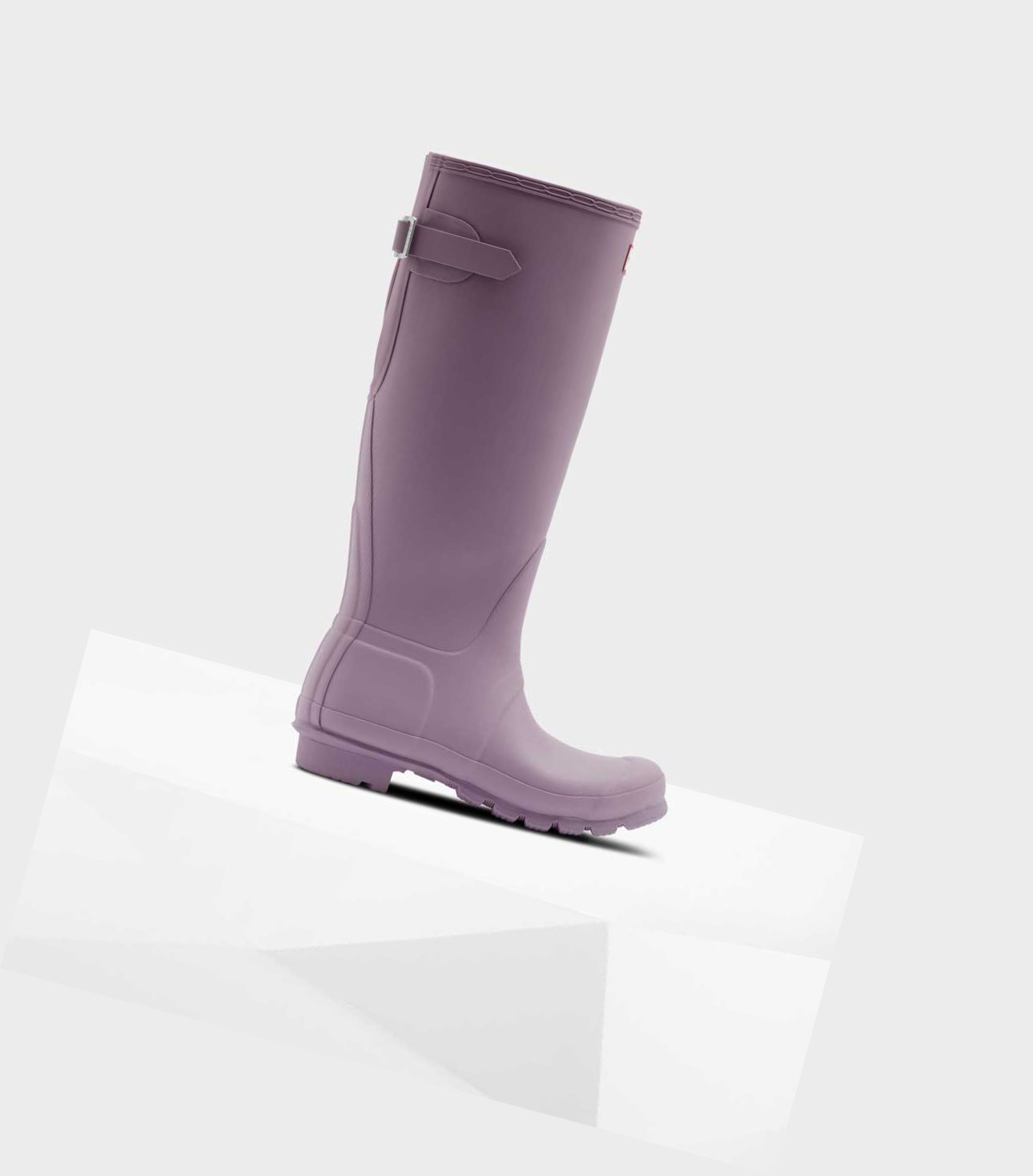 Wysokie Buty Damskie Hunter Original Wysokie Back Wellington Adjustable Fioletowe | 624FSUBMZ