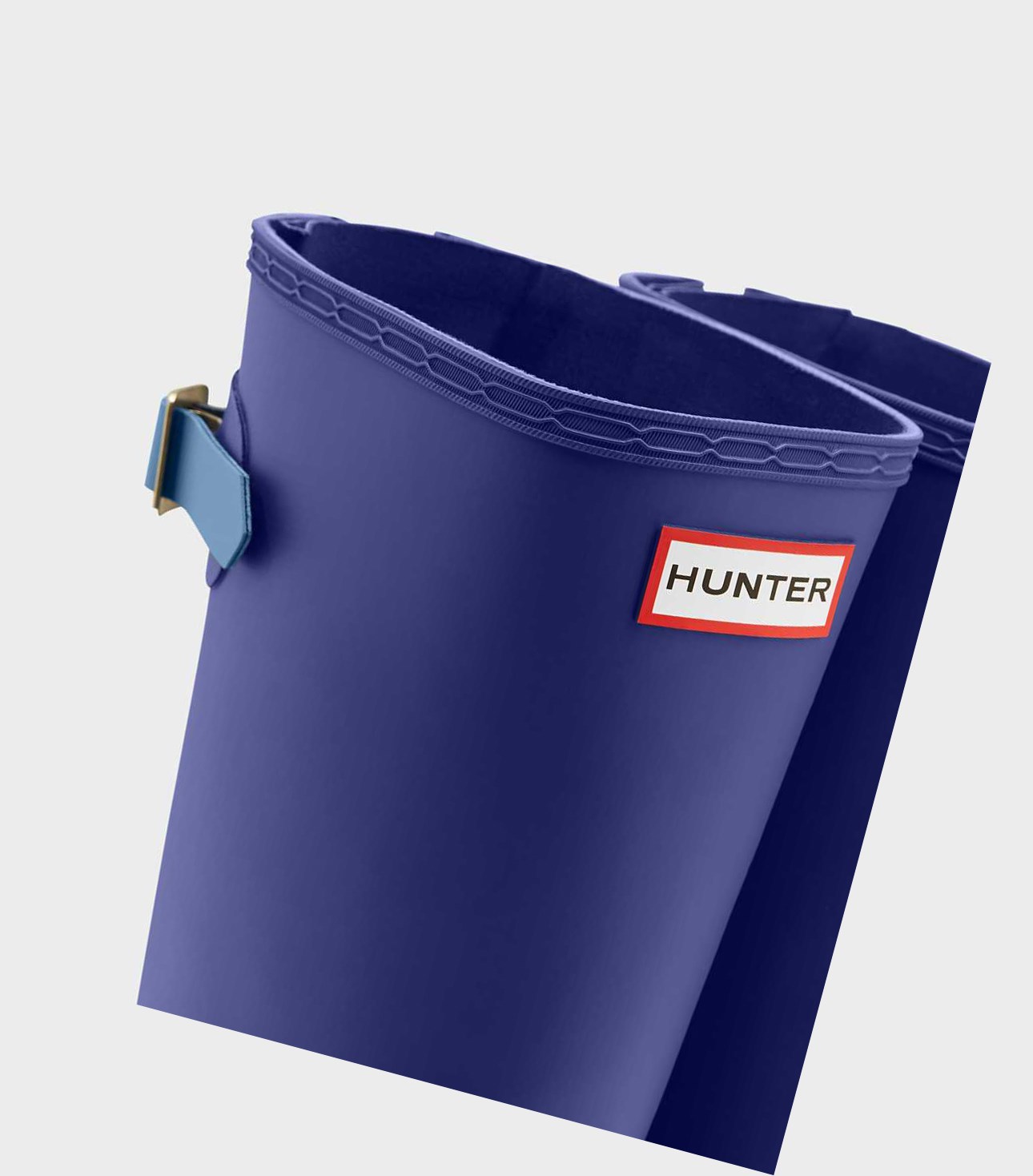 Wysokie Buty Damskie Hunter Original Wysokie Back Wellington Adjustable Niebieskie | 706RNXPTA