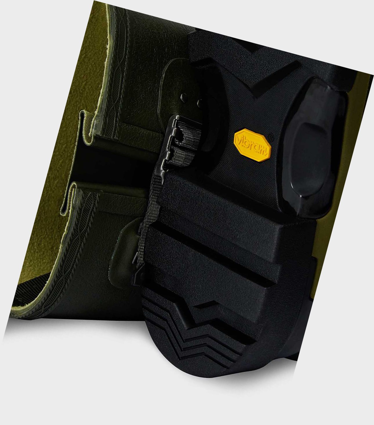 Wysokie Buty Męskie Hunter Balmoral Bamboo Carbon Wellington Zielone | 134PSWBHD