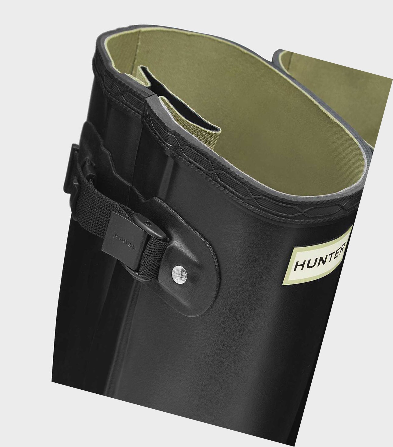 Wysokie Buty Męskie Hunter Norris Field Side Adjustable Wellington Czarne | 768BNICOY