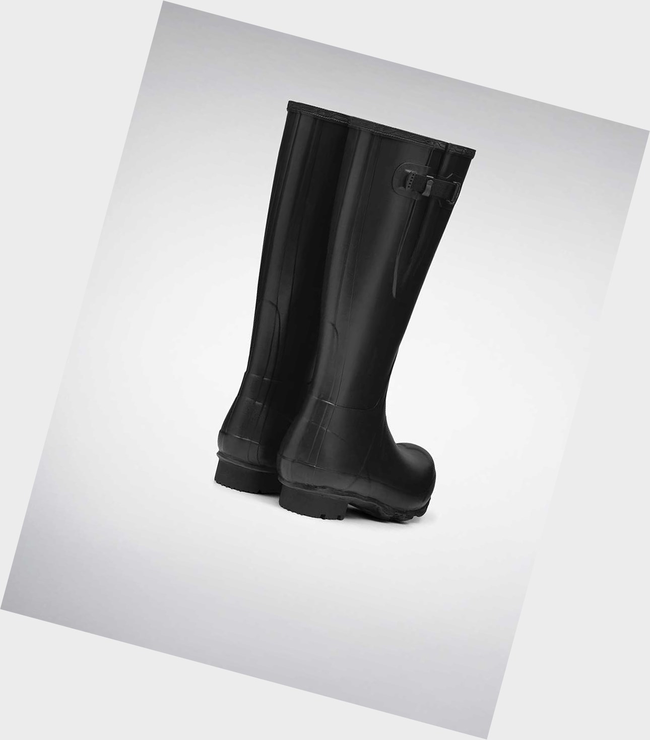 Wysokie Buty Męskie Hunter Norris Field Side Adjustable Wellington Czarne | 768BNICOY