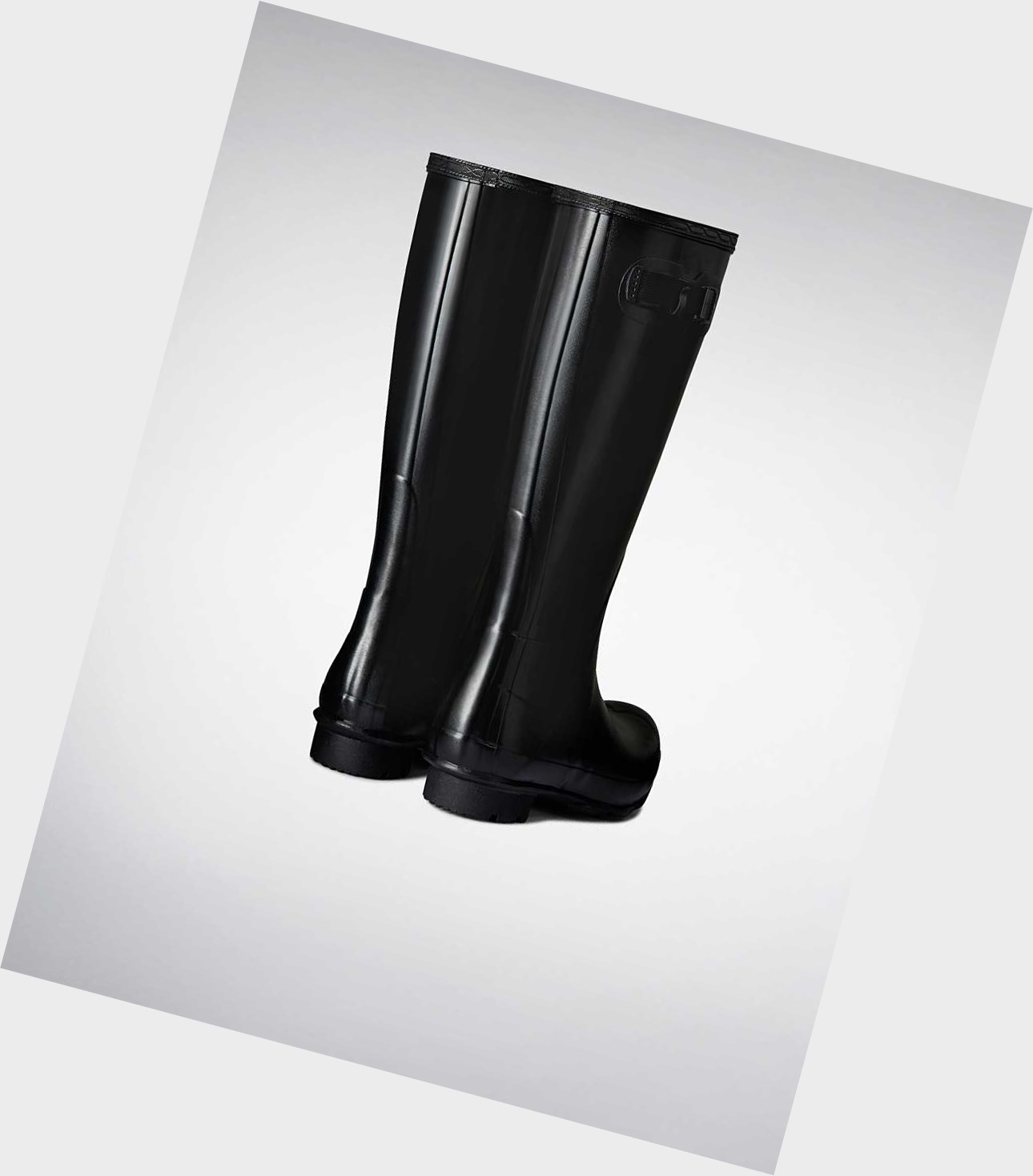 Wysokie Buty Męskie Hunter Norris Field Wellington Czarne | 923ENMDHC