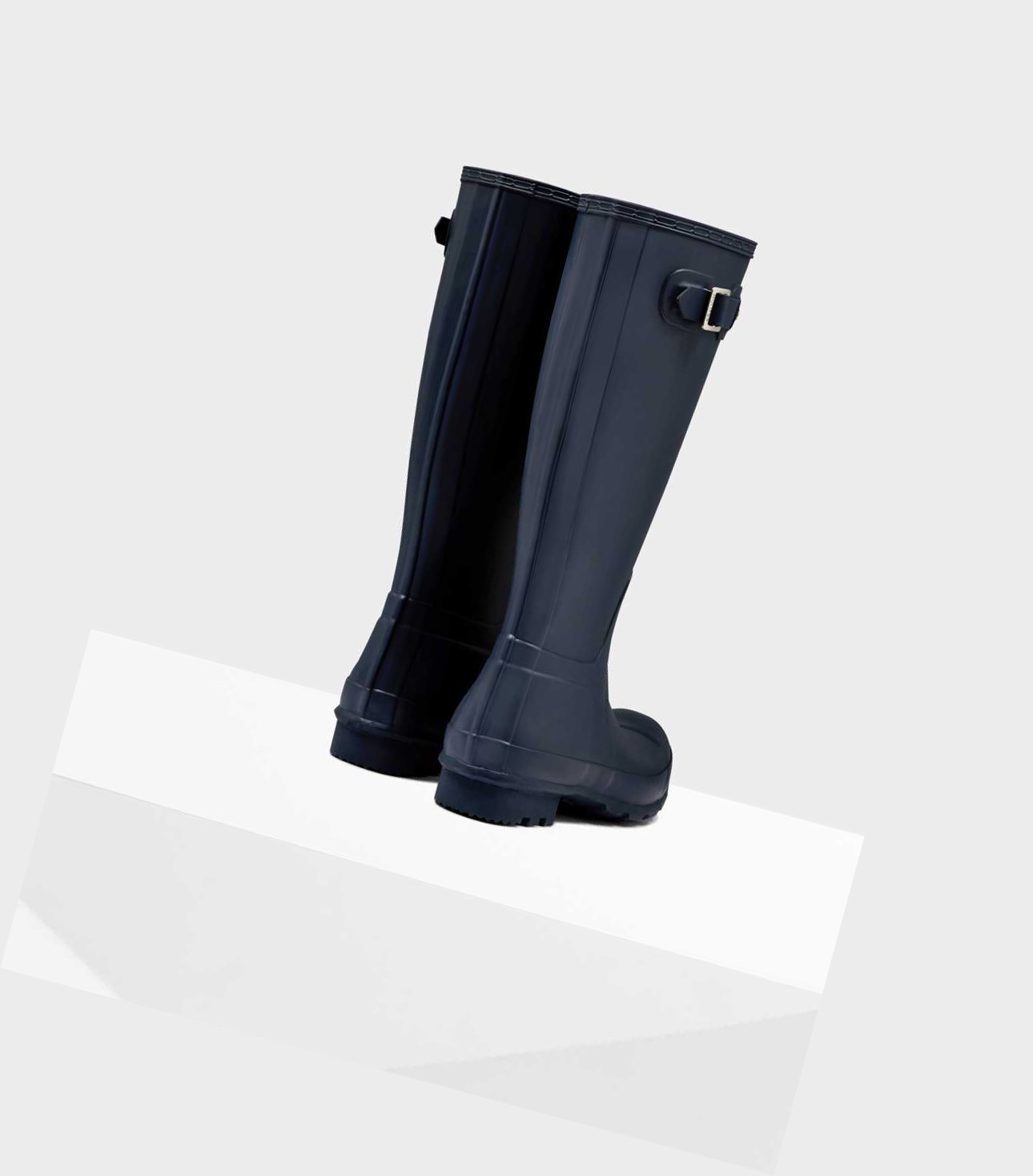 Wysokie Buty Męskie Hunter Original Wellington Granatowe | 082KIFVOL