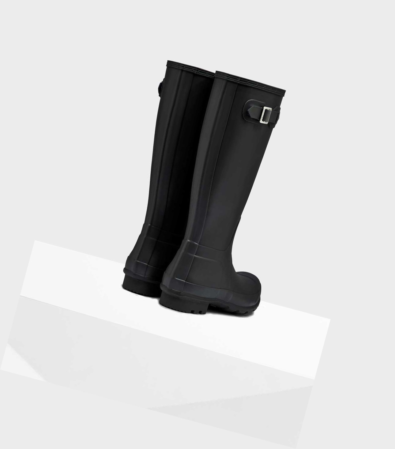 Wysokie Buty Męskie Hunter Original Wellington Czarne | 915EKYOQX