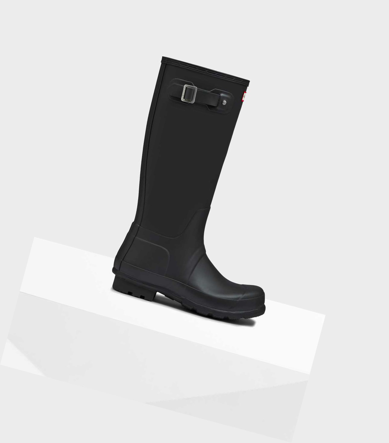 Wysokie Buty Męskie Hunter Original Wellington Czarne | 915EKYOQX