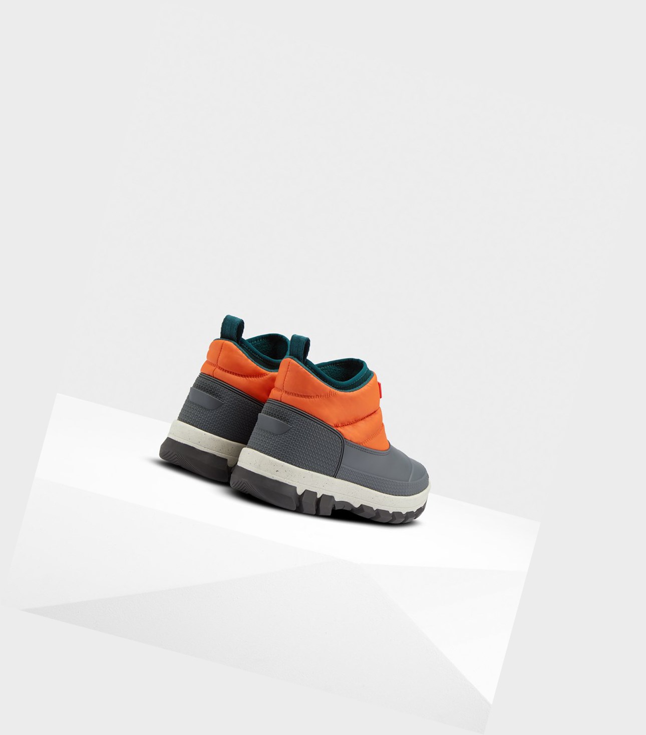 Śniegowce Damskie Hunter Original Insulated Ankle Pomarańczowe | 065GTNUJF