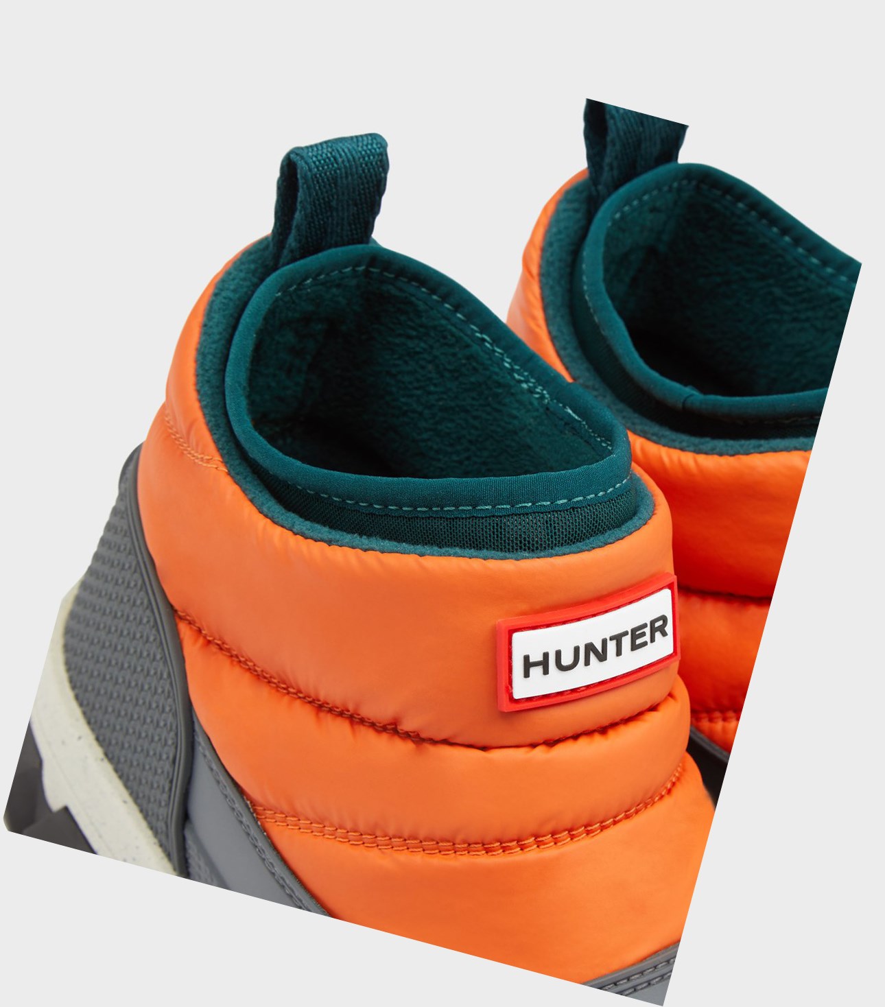 Śniegowce Damskie Hunter Original Insulated Ankle Pomarańczowe | 065GTNUJF