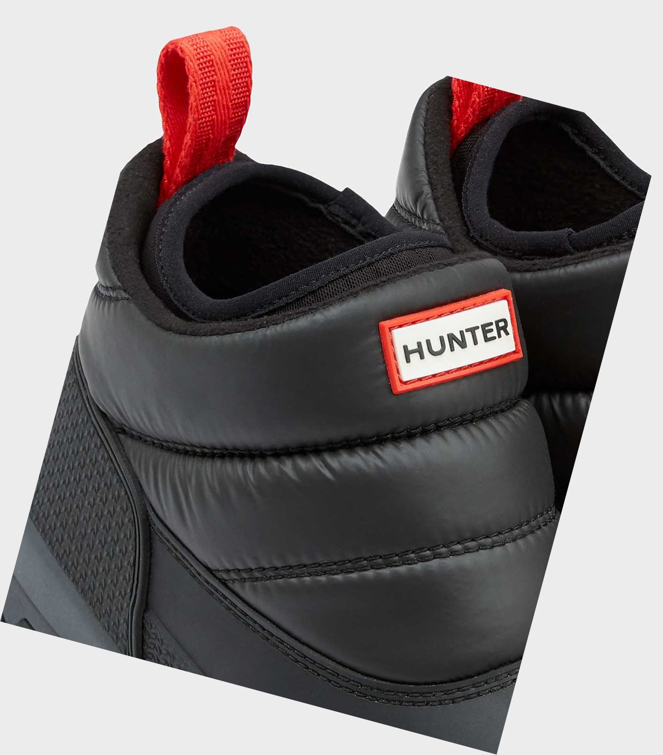 Śniegowce Damskie Hunter Original Insulated Ankle Czarne | 291ETZOIX