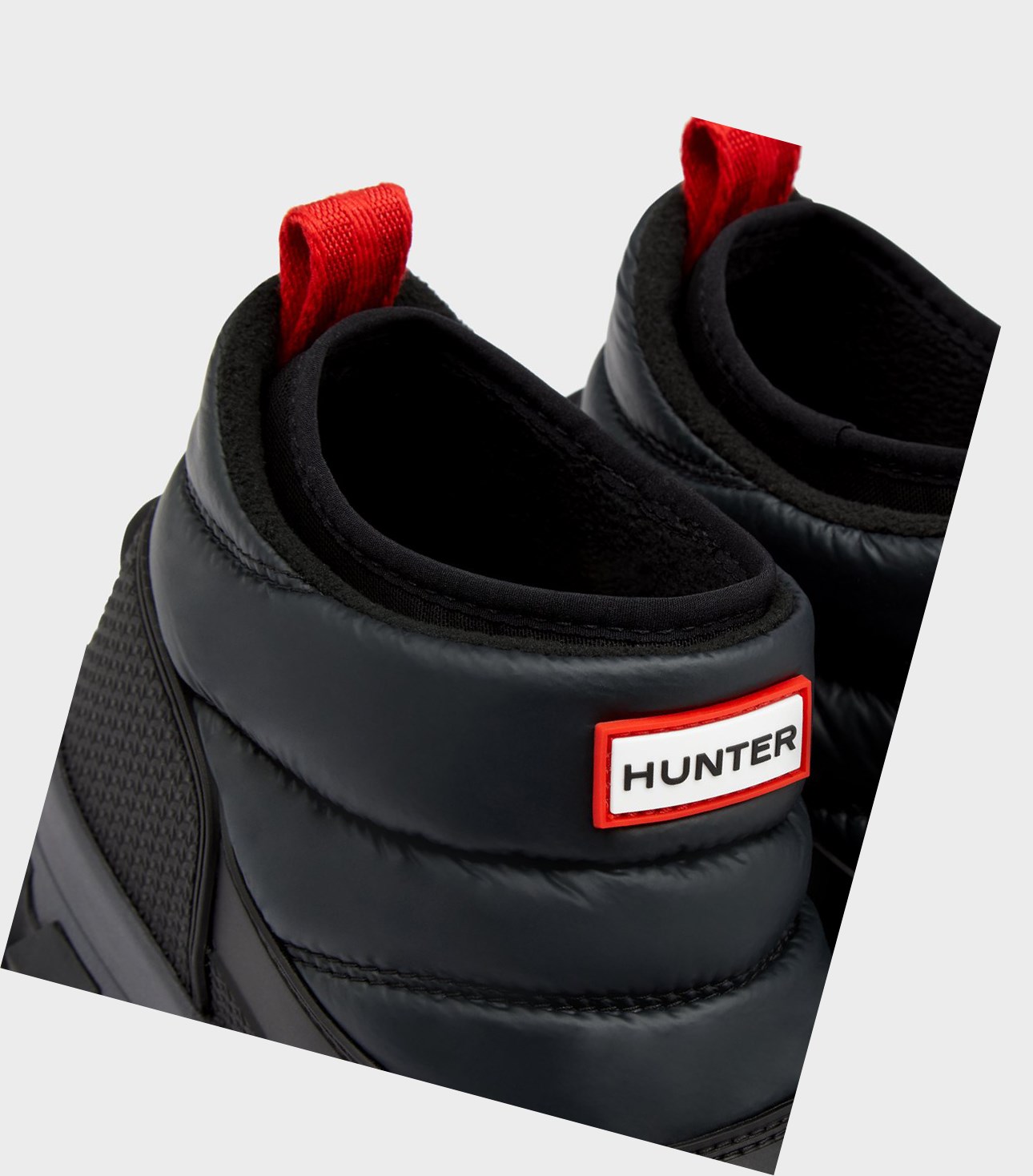 Śniegowce Damskie Hunter Original Insulated Ankle Czarne | 346LZPRSJ