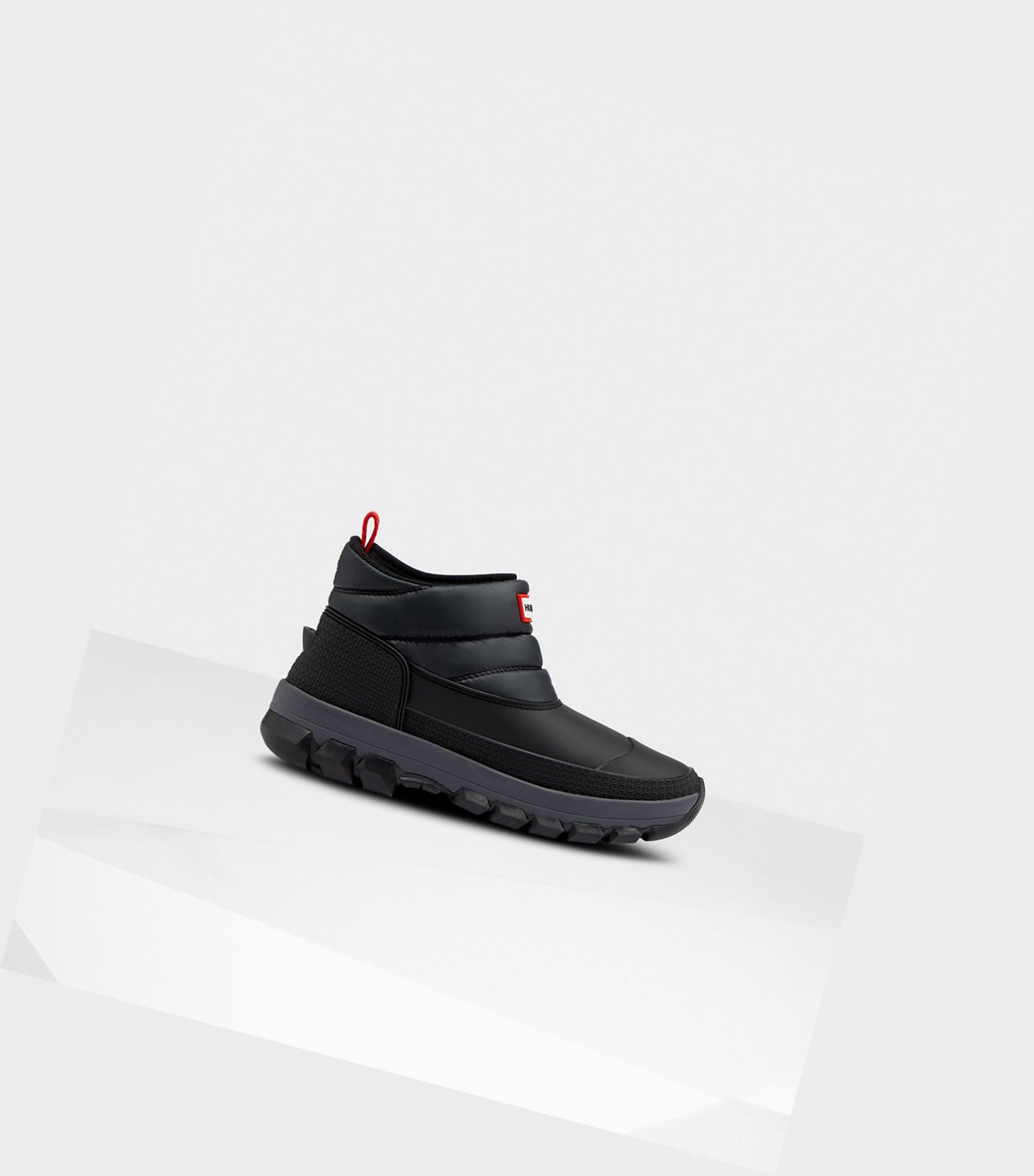Śniegowce Damskie Hunter Original Insulated Ankle Czarne | 346LZPRSJ