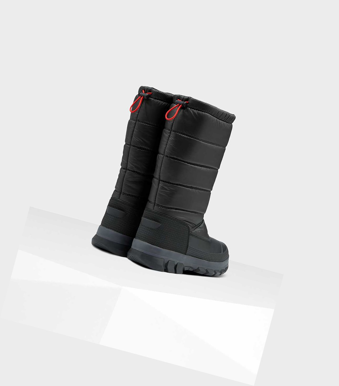 Śniegowce Męskie Hunter Original Insulated Wysokie Czarne | 487VMUZTB