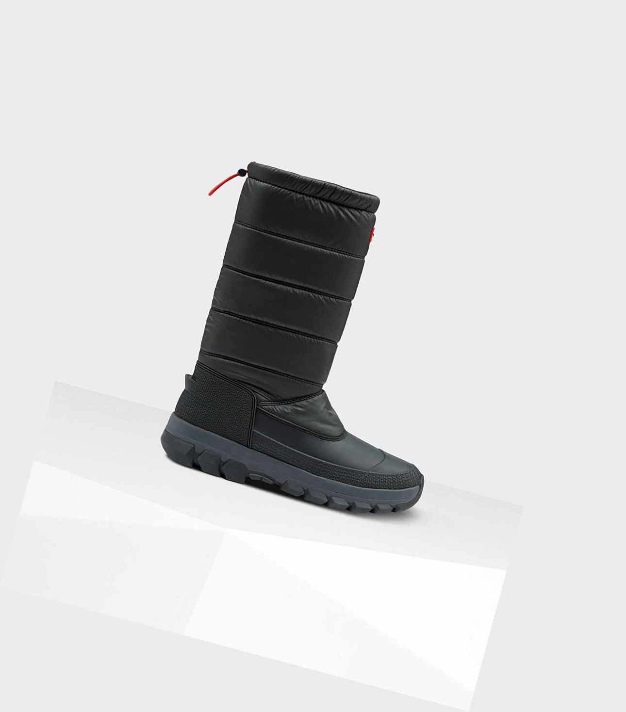Śniegowce Męskie Hunter Original Insulated Wysokie Czarne | 487VMUZTB