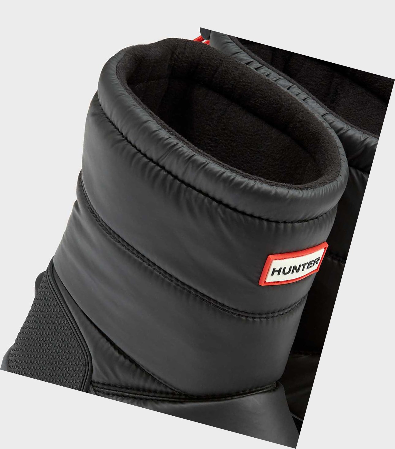 Śniegowce Męskie Hunter Original Insulated Krótkie Czarne | 672CZTJGI